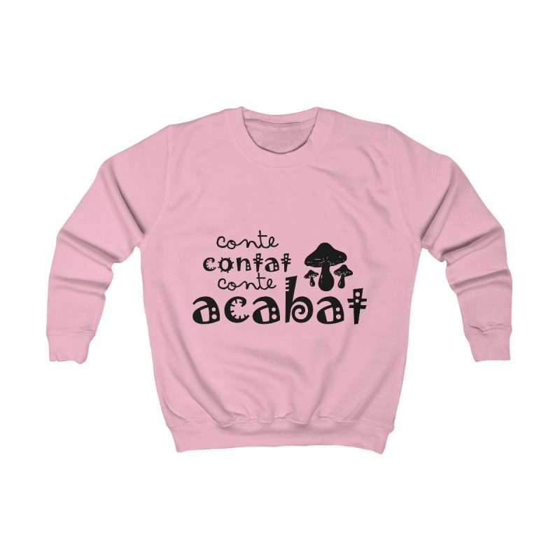 Sudadera infantil - Rosa bebe - Camiseta «Conte contat»