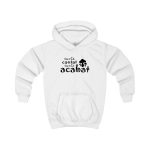Sudadera con capucha infantil - Blanco artico - Camiseta «Conte contat»