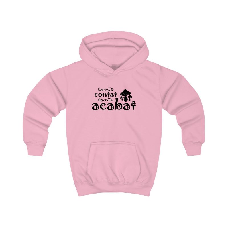 Sudadera con capucha infantil - Rosa bebe - Camiseta «Conte contat»