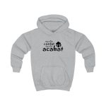 Sudadera con capucha infantil - Gris jaspeado claro - Camiseta «Conte contat»