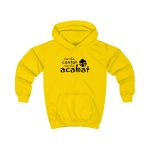 Sudadera con capucha infantil - Amarillo sol - Camiseta «Conte contat»
