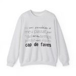Sudadera cuello redondo - Gris ceniza - Camiseta «No em penedeixo»