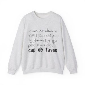 Sudadera cuello redondo - Gris ceniza - Camiseta «No em penedeixo»