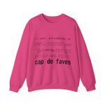 Sudadera cuello redondo - Fucsia intenso - Camiseta «No em penedeixo»