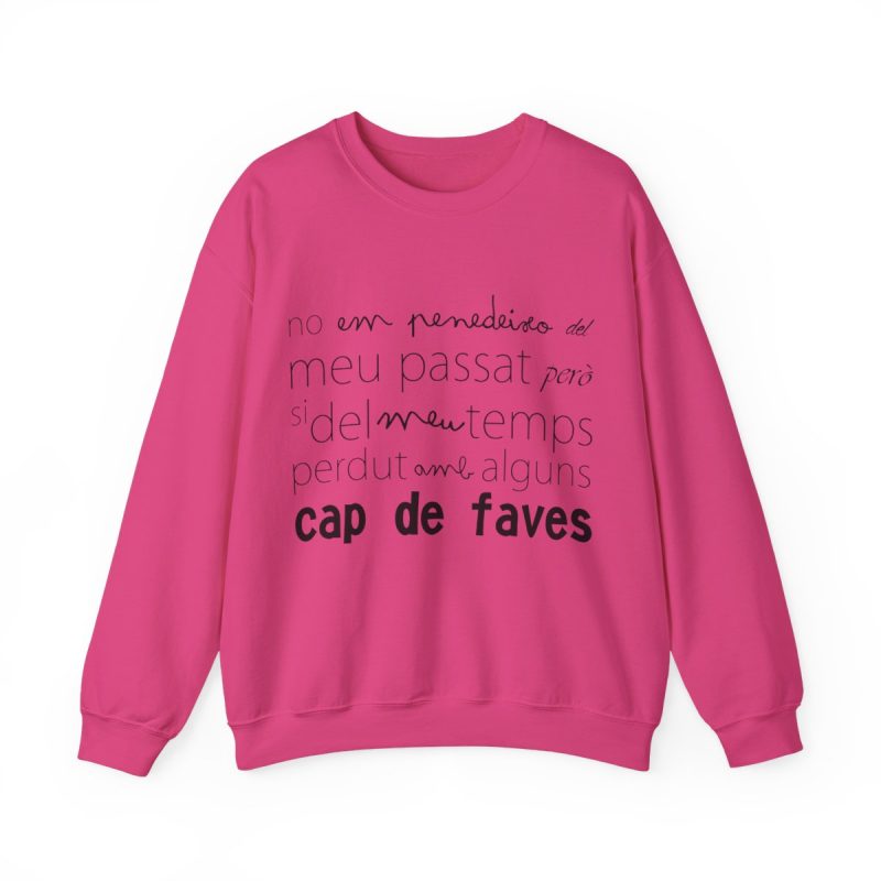 Sudadera cuello redondo - Fucsia intenso - Camiseta «No em penedeixo»