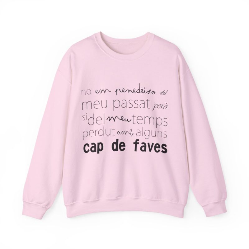 Sudadera cuello redondo - Rosa claro - Camiseta «No em penedeixo»