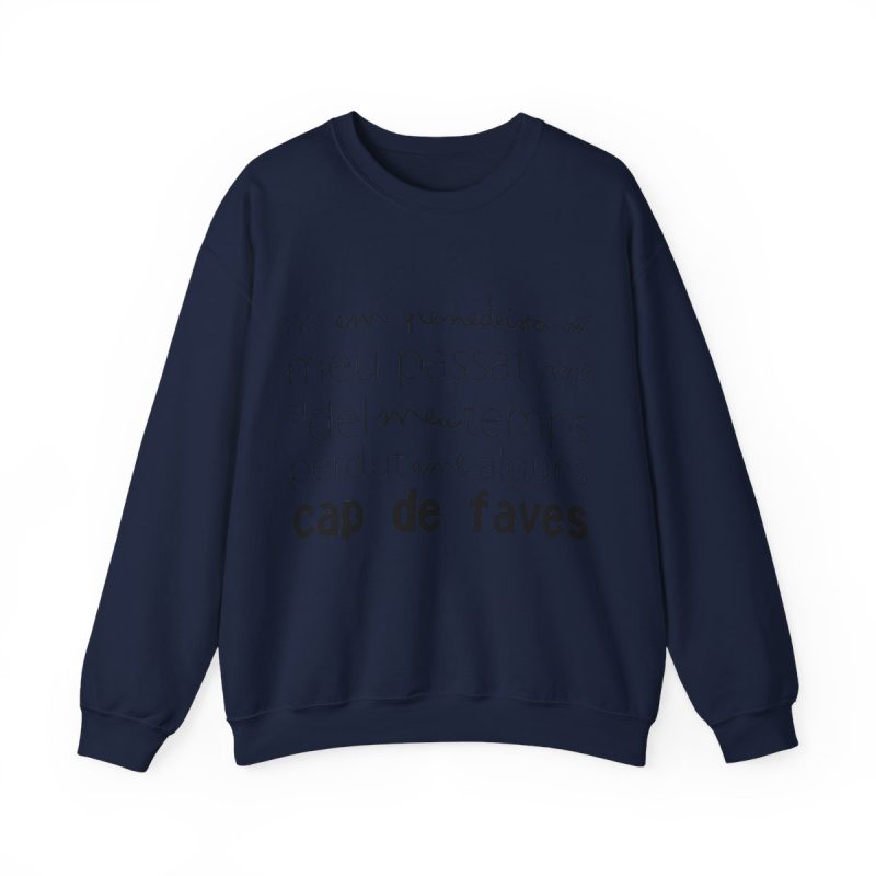 Sudadera cuello redondo - Azul marino - Camiseta «No em penedeixo»