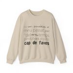 Sudadera cuello redondo - Arena - Camiseta «No em penedeixo»