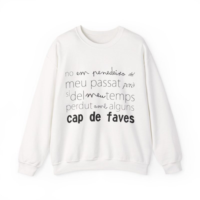 Sudadera cuello redondo - Blanco - Camiseta «No em penedeixo»