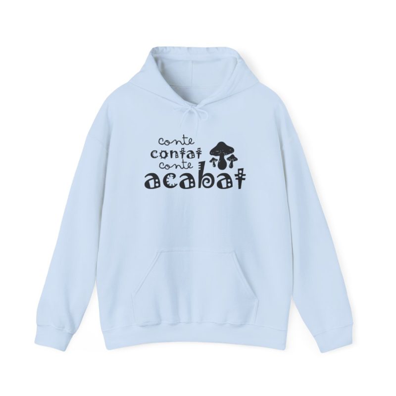 Sudadera con capucha - Azul claro - Camiseta «Conte contat»