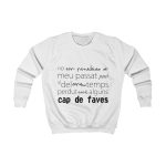 Sudadera infantil - Blanco artico - Camiseta «No em penedeixo» Sudadera infantil - Blanco artico - Camiseta «No em penedeixo»