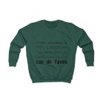 Sudadera infantil - Verde botella - Camiseta «No em penedeixo» Sudadera infantil - Verde botella - Camiseta «No em penedeixo»