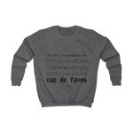 Sudadera infantil - Gris marengo - Camiseta «No em penedeixo» Sudadera infantil - Gris marengo - Camiseta «No em penedeixo»