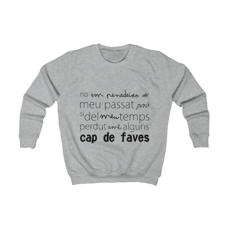Sudadera infantil - Gris jaspeado claro - Camiseta «No em penedeixo»