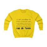Sudadera infantil - Amarillo sol - Camiseta «No em penedeixo» Sudadera infantil - Amarillo sol - Camiseta «No em penedeixo»