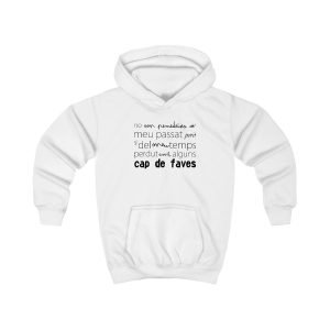Sudadera con capucha infantil - Blanco artico - Camiseta «No em penedeixo»