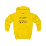 Sudadera con capucha infantil - Amarillo sol - Camiseta «No em penedeixo» Sudadera con capucha infantil - Amarillo sol - Camiseta «No em penedeixo»