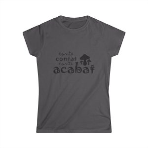 Camiseta mujer Softstyle - Gris marengo - Camiseta «Conte contat»