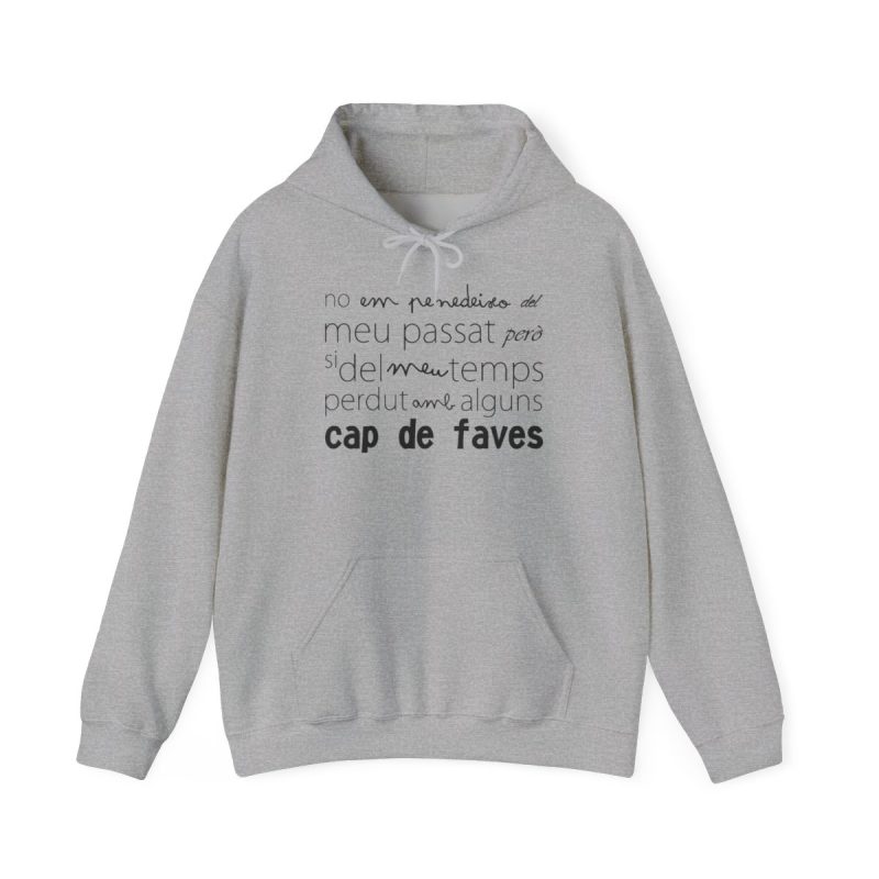 Sudadera con capucha - Gris deportivo - Camiseta «No em penedeixo»