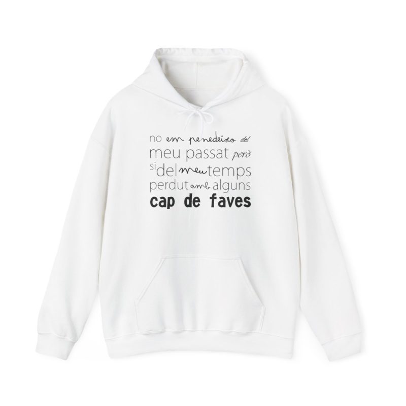 Sudadera con capucha - Blanco - Camiseta «No em penedeixo»