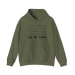 Sudadera con capucha - Verde militar - Camiseta «No em penedeixo»
