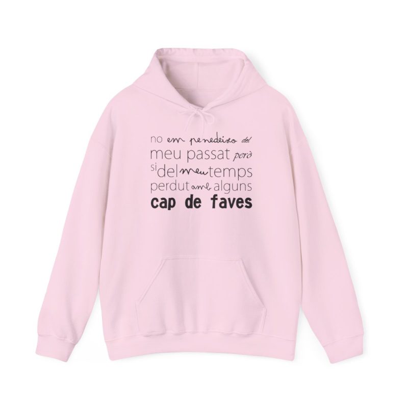 Sudadera con capucha - Rosa claro - Camiseta «No em penedeixo»
