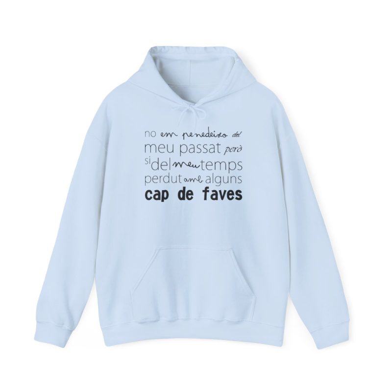 Sudadera con capucha - Azul claro - Camiseta «No em penedeixo»