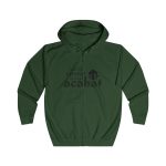 Sudadera con capucha y cremallera - Verde botella - Camiseta «Conte contat»