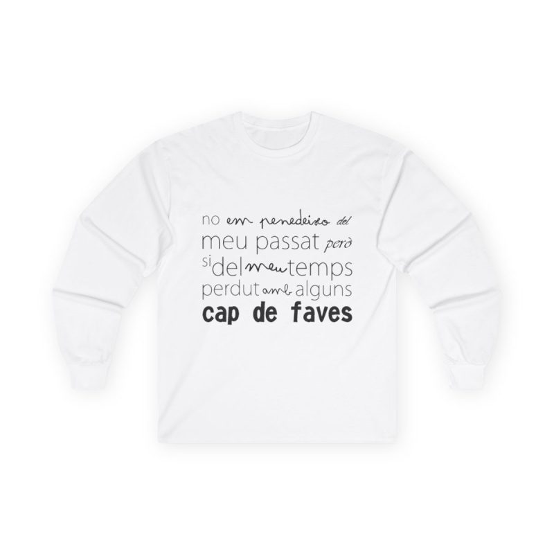 Camiseta manga larga - Blanco - Camiseta «No em penedeixo»