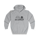 Sudadera con capucha y cremallera - Gris jaspeado claro - Camiseta «Conte contat»