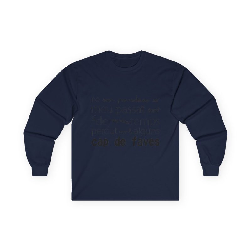 Camiseta manga larga - Azul marino - Camiseta «No em penedeixo»