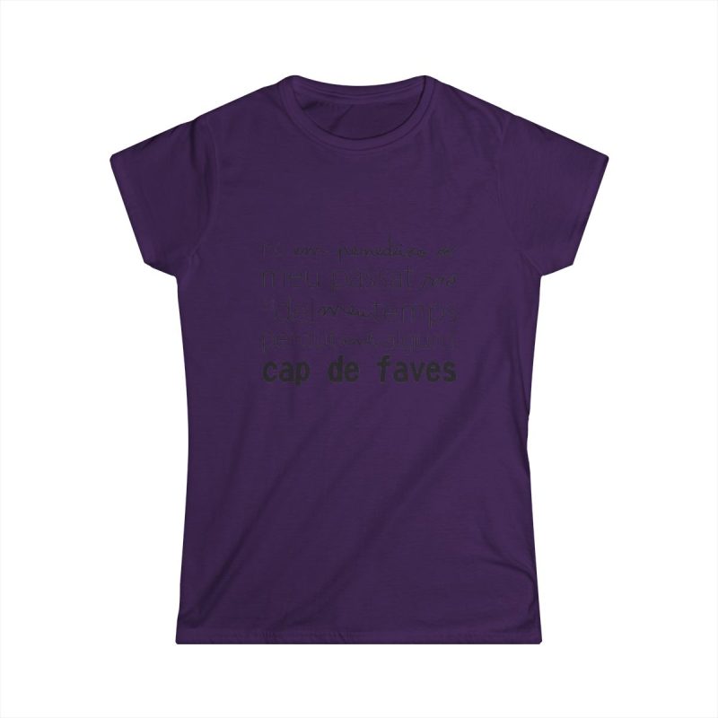 Camiseta mujer Softstyle - Morado - Camiseta «No em penedeixo»
