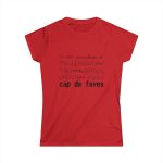 Camiseta mujer Softstyle - Rojo - Camiseta «No em penedeixo»