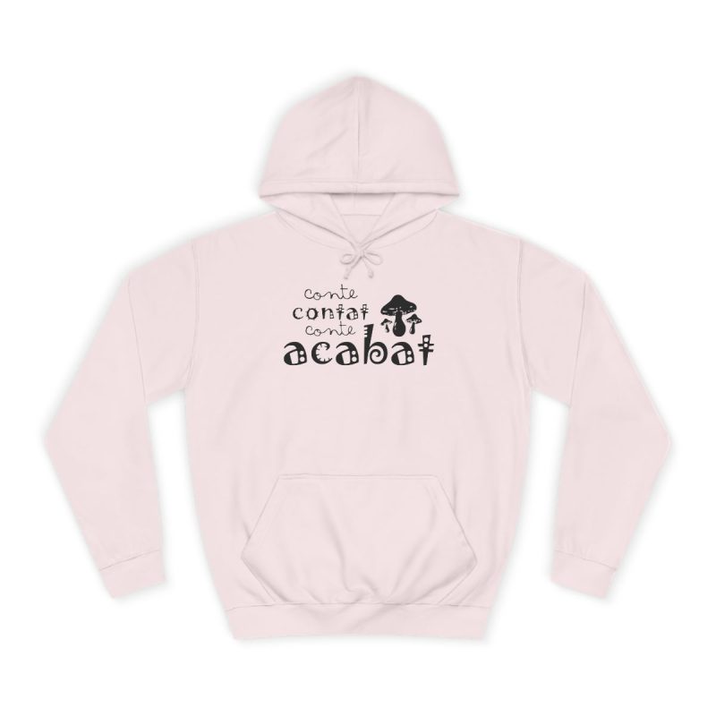 Sudadera universitaria - Rosa bebe - Camiseta «Conte contat»