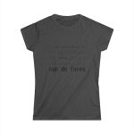 Camiseta mujer Softstyle - Gris oscuro jaspeado - Camiseta «No em penedeixo»