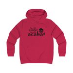 Sudadera universitaria mujer - Rojo fuego - Camiseta «Conte contat» Sudadera universitaria mujer - Rojo fuego - Camiseta «Conte contat»