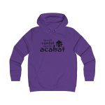 Sudadera universitaria mujer - Morado - Camiseta «Conte contat» Sudadera universitaria mujer - Morado - Camiseta «Conte contat»