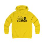 Sudadera universitaria mujer - Amarillo sol - Camiseta «Conte contat» Sudadera universitaria mujer - Amarillo sol - Camiseta «Conte contat»