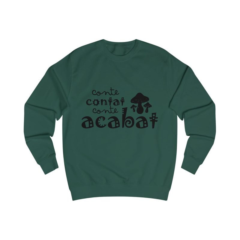 Sudadera clasica - Verde botella - Camiseta «Conte contat»