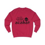 Sudadera clasica - Rojo fuego - Camiseta «Conte contat» Sudadera clasica - Rojo fuego - Camiseta «Conte contat»