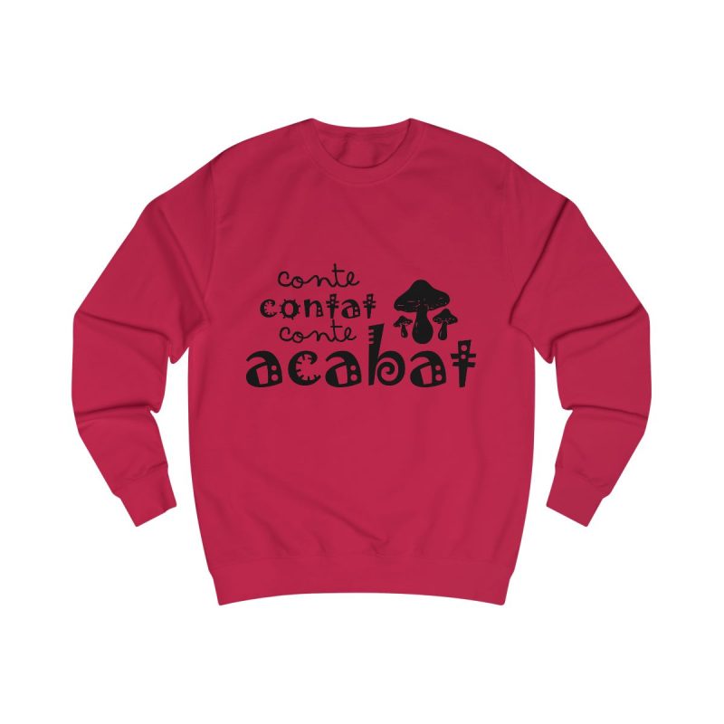Sudadera clasica - Rojo fuego - Camiseta «Conte contat»