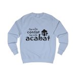 Sudadera clasica - Azul cielo - Camiseta «Conte contat» Sudadera clasica - Azul cielo - Camiseta «Conte contat»