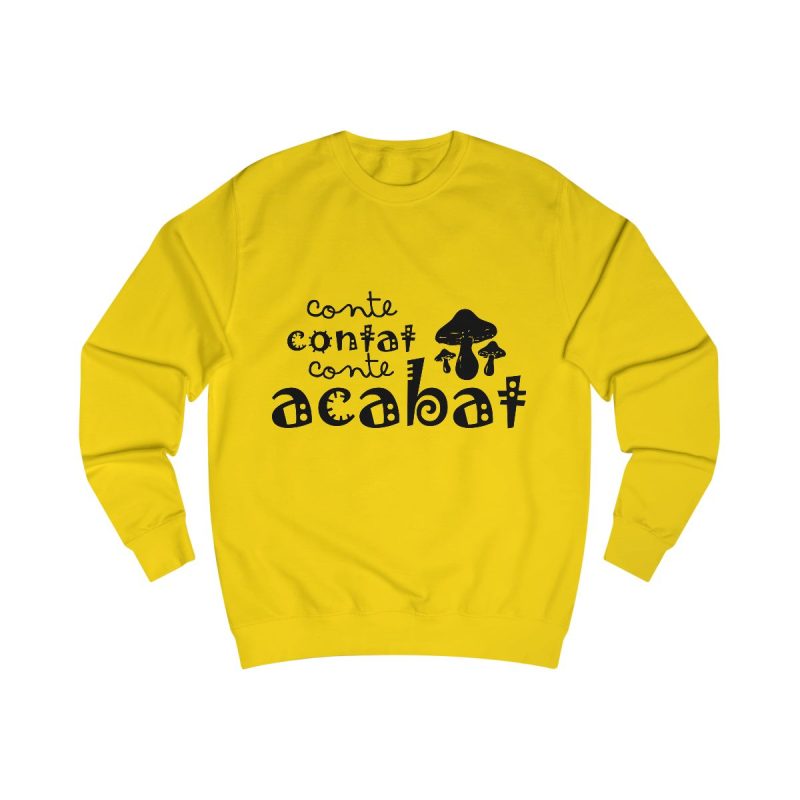 Sudadera clasica - Amarillo sol - Camiseta «Conte contat»