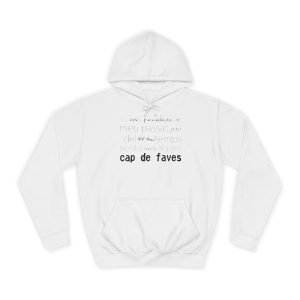 Sudadera universitaria - Blanco artico - Camiseta «No em penedeixo»