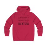 Sudadera universitaria mujer - Rojo fuego - Camiseta «No em penedeixo»