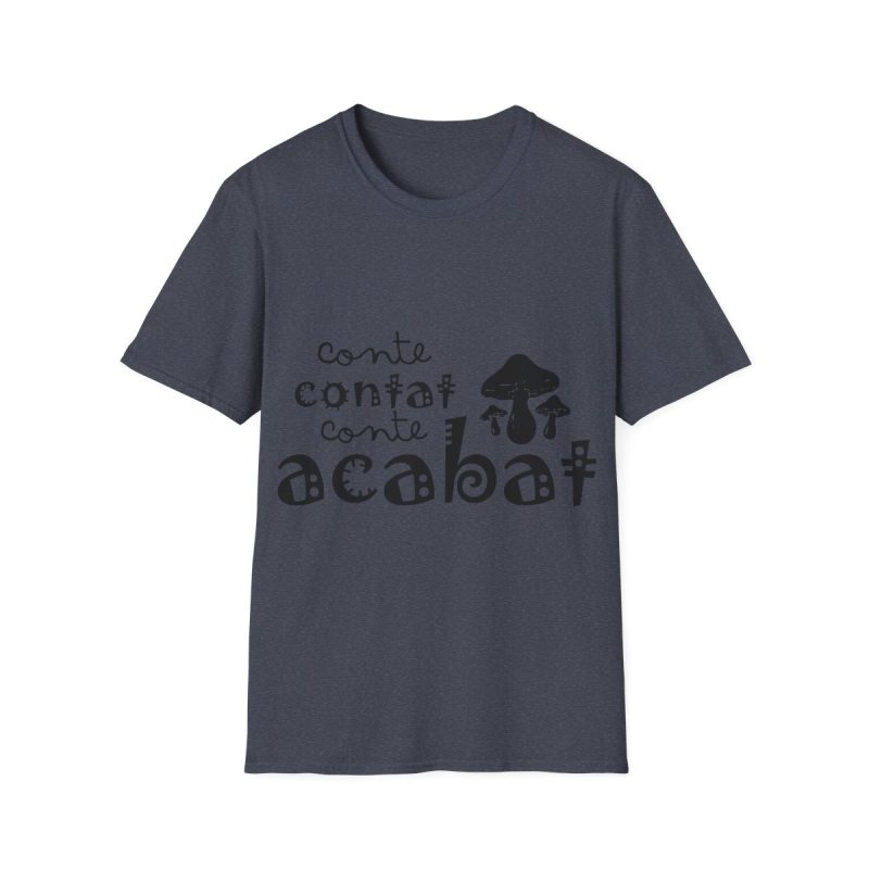 Camiseta Softstyle - Azul marino jaspeado - Camiseta «Conte contat»