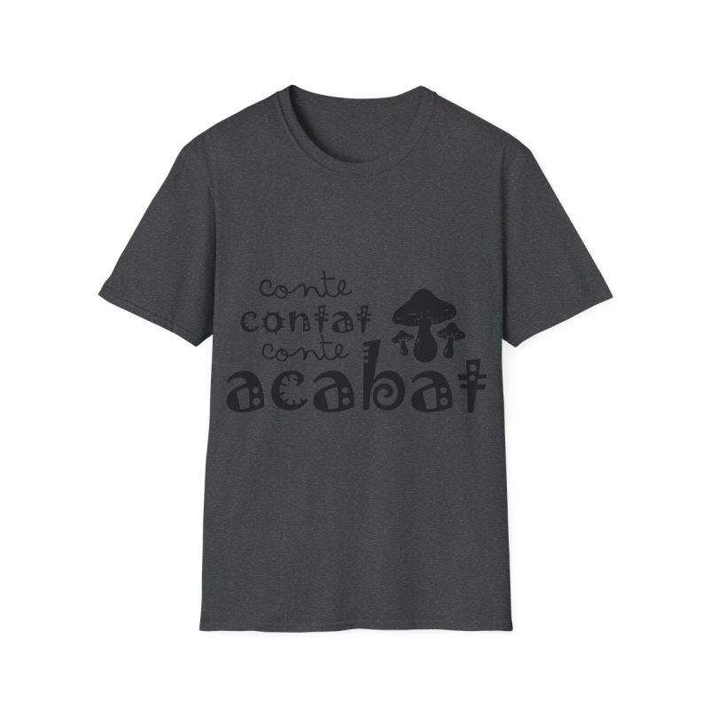 Camiseta Softstyle - Gris oscuro jaspeado - Camiseta «Conte contat»