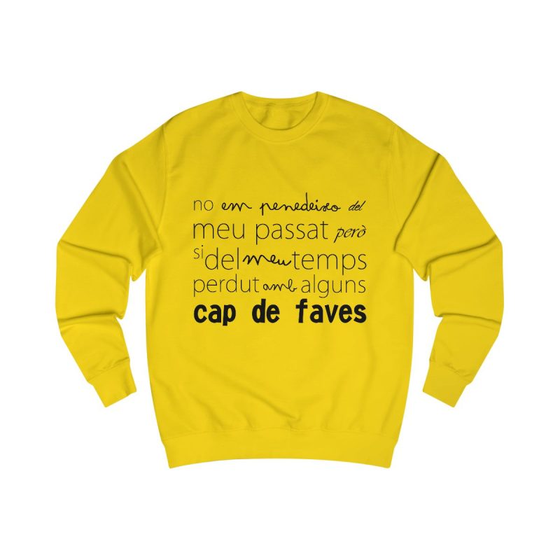 Sudadera clasica - Amarillo sol - Camiseta «No em penedeixo»