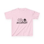 Camiseta infantil algodon grueso - Rosa claro - Camiseta «Conte contat»