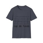 Camiseta Softstyle - Azul marino jaspeado - Camiseta «No em penedeixo» Camiseta Softstyle - Azul marino jaspeado - Camiseta «No em penedeixo»